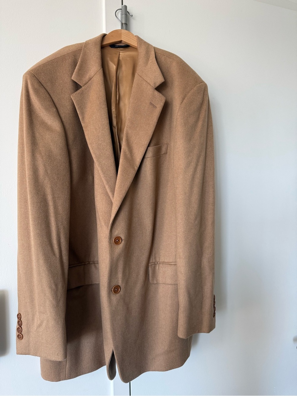 Brooks Brothers 1818 made in Italy Camel Tan Wool-Blend Blazer